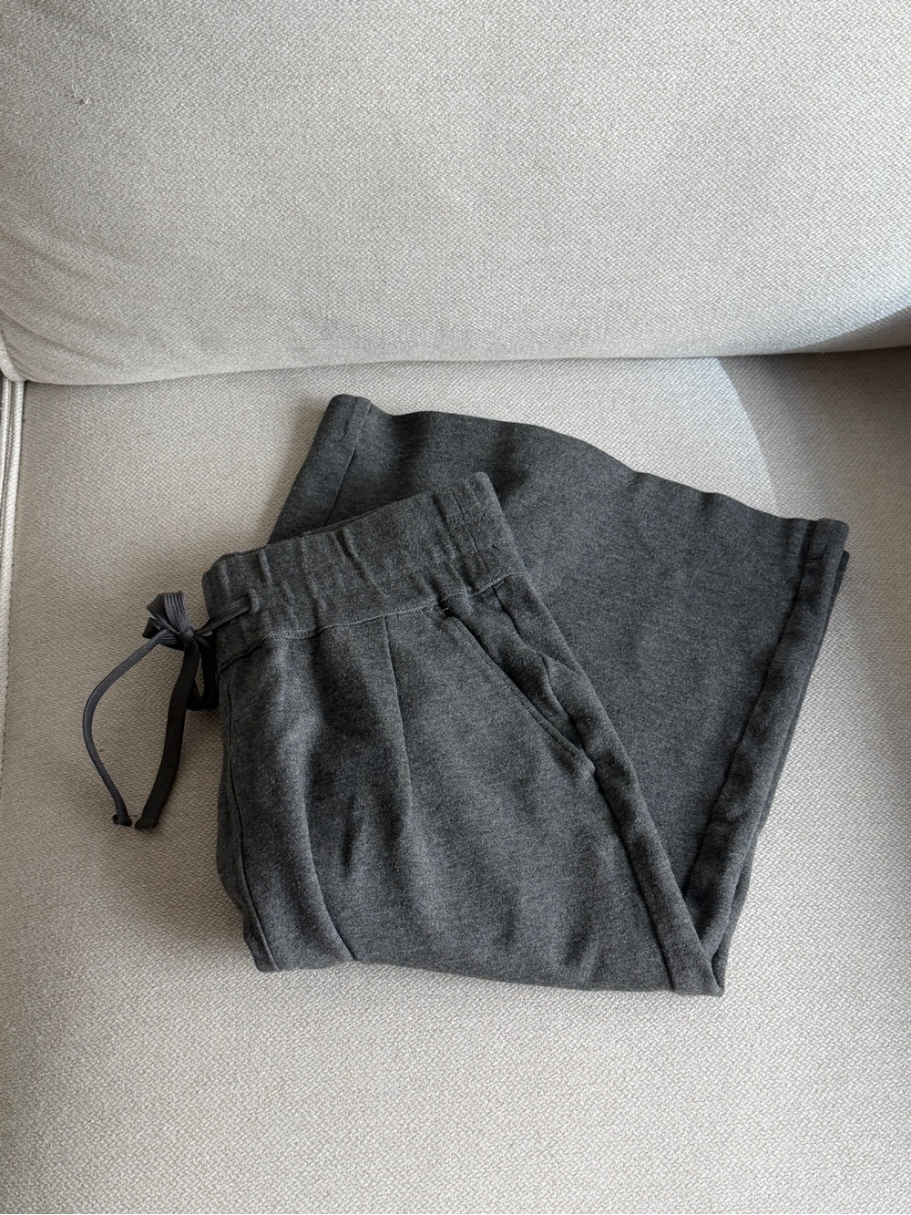 Babaton Charcoal Gray Sweatpants with Drawstring